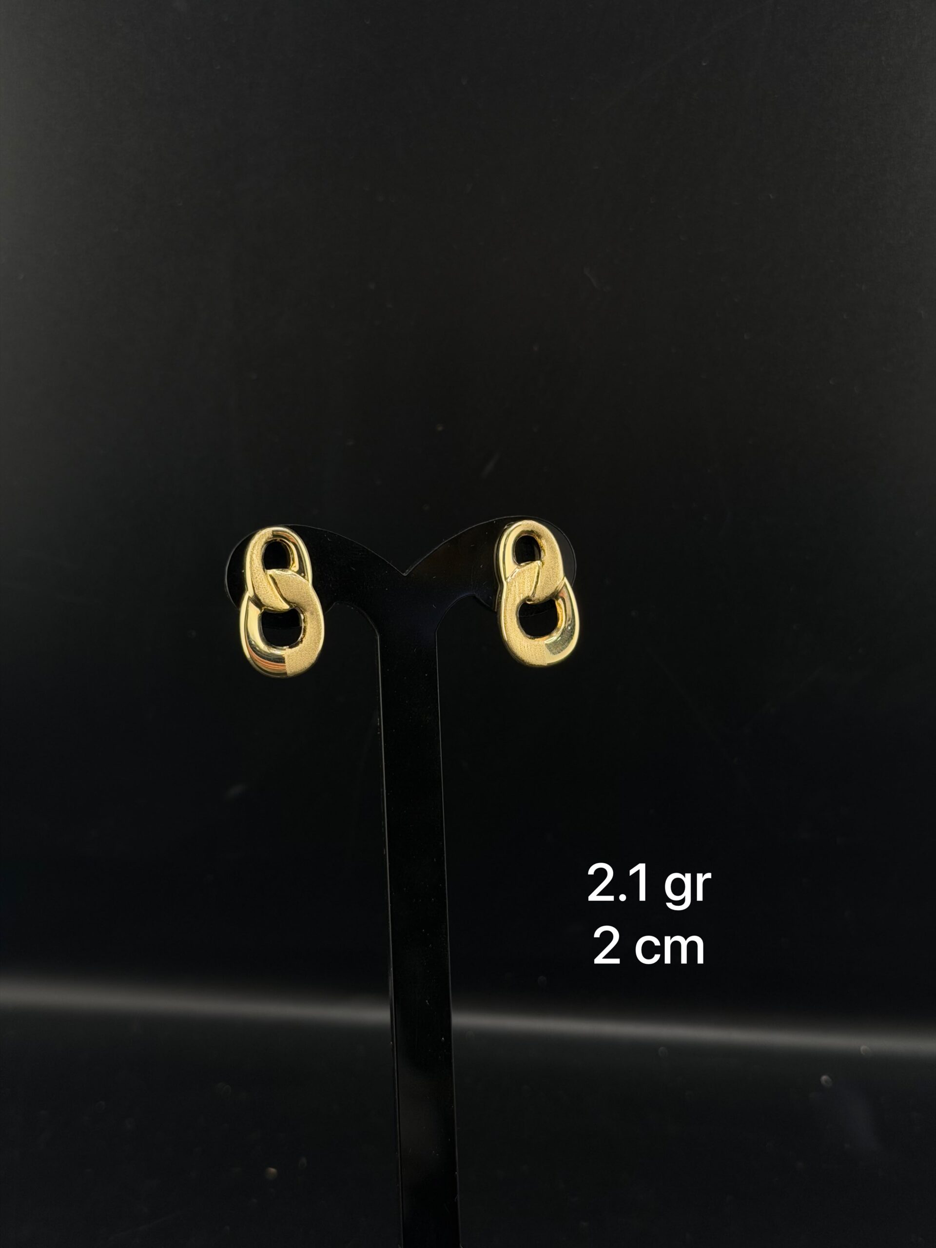 Broquel eslabón italiano 10 kilates