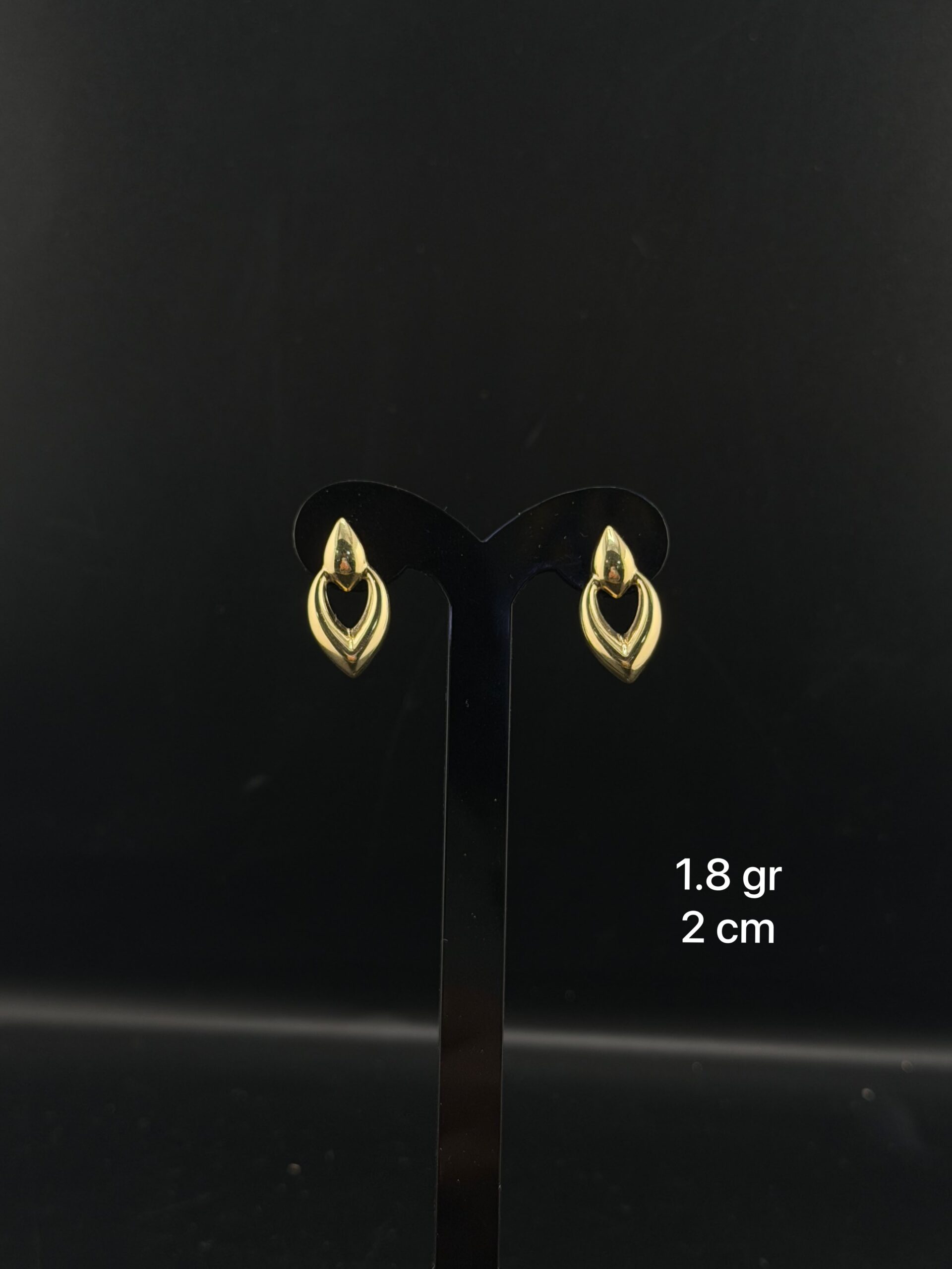 Broquel electroformado efecto satin oro amarillo 10kilates