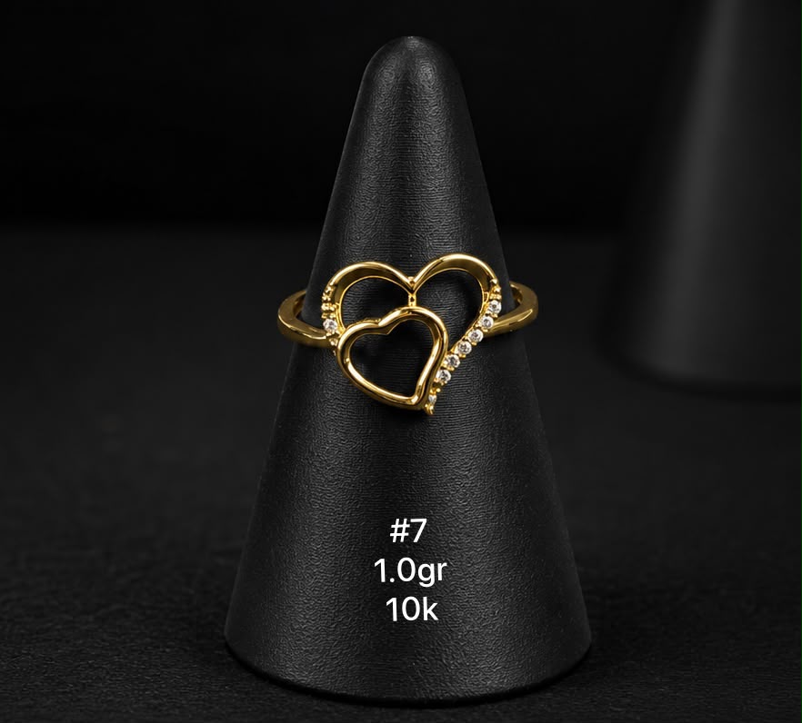 Anillo dama en oro de 10k