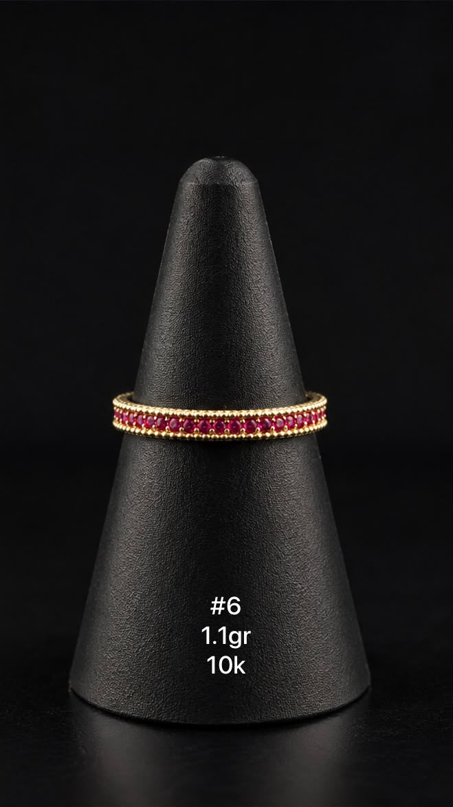Anillo de dama en oro de 10k