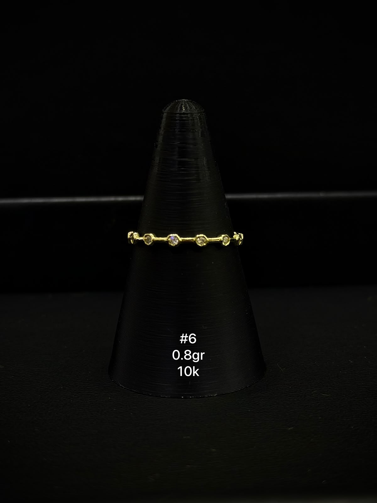 Anillo de dama en oro de 10k