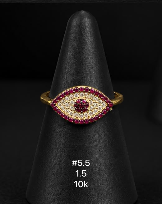 Anillo de dama en oro de 10k