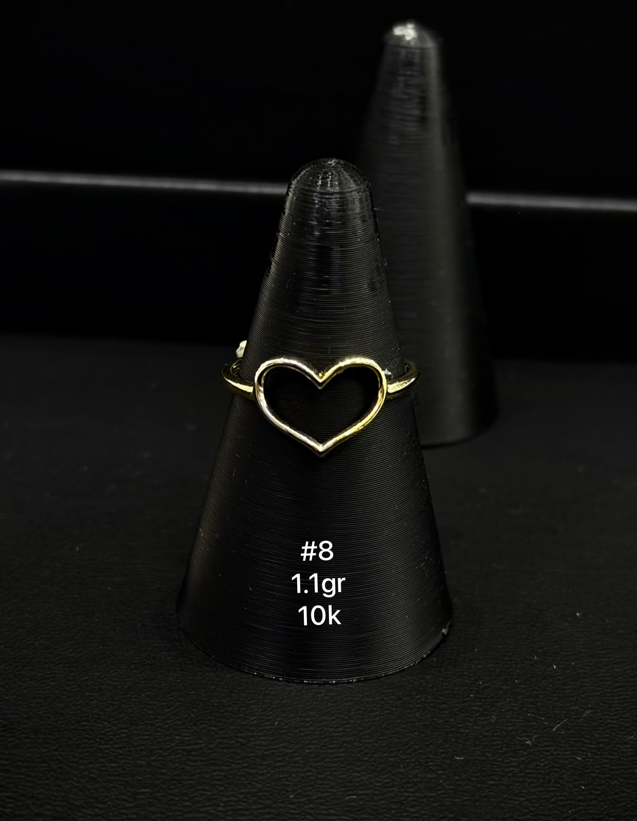 Anillo de dama en oro de 10k