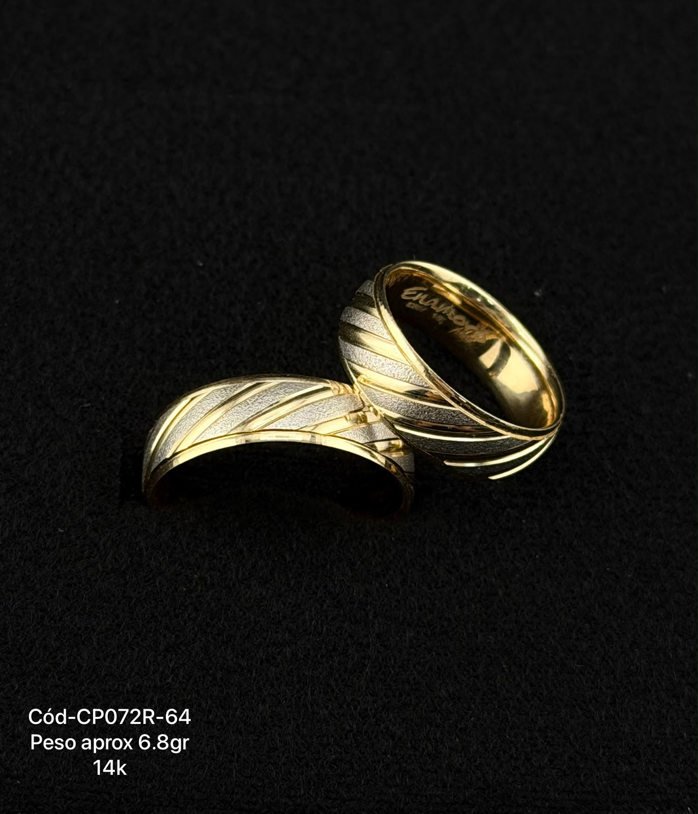 Argollas de matrimonio en oro 10k y 14k