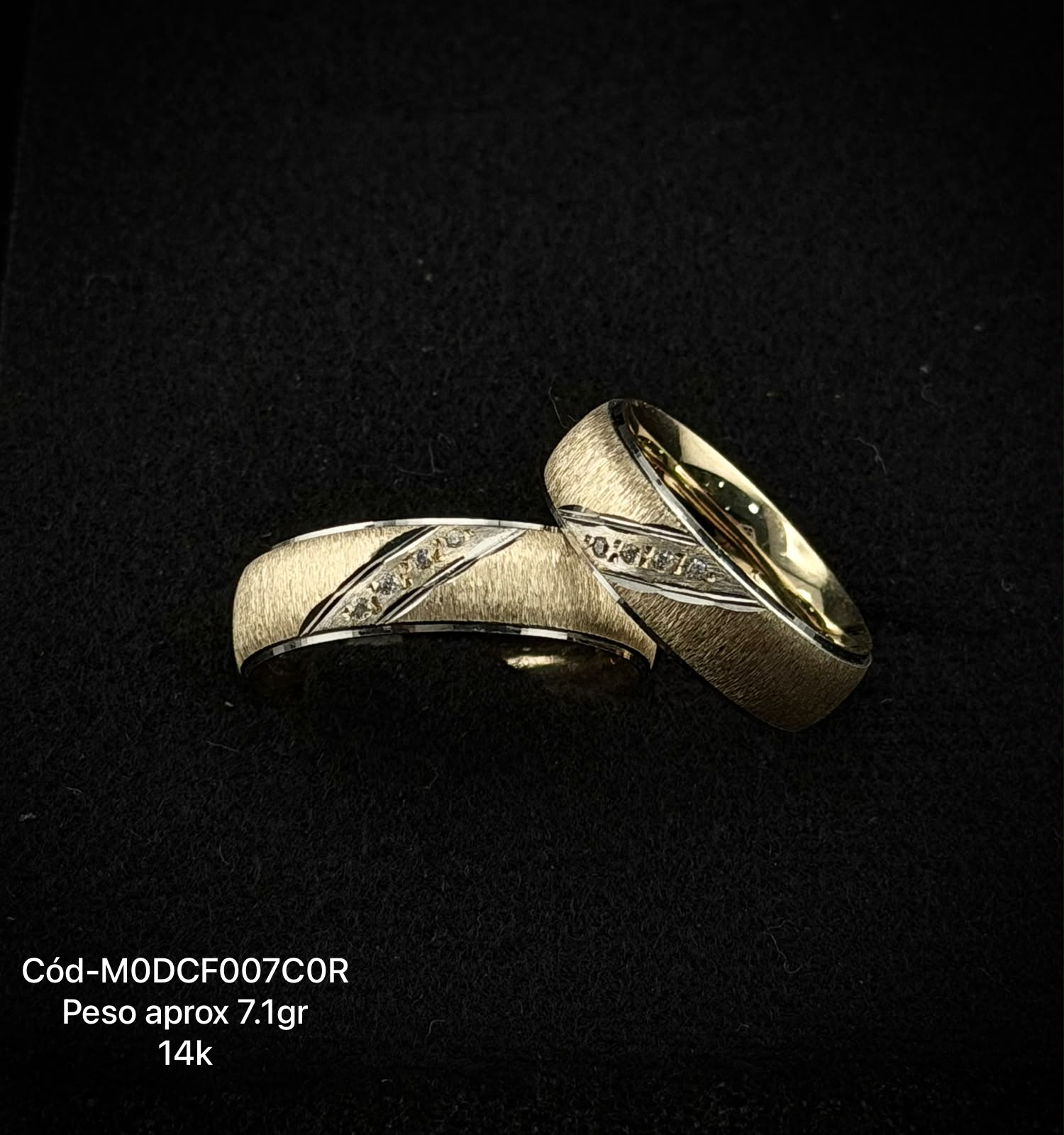 Argollas de matrimonio en oro 10k y 14k