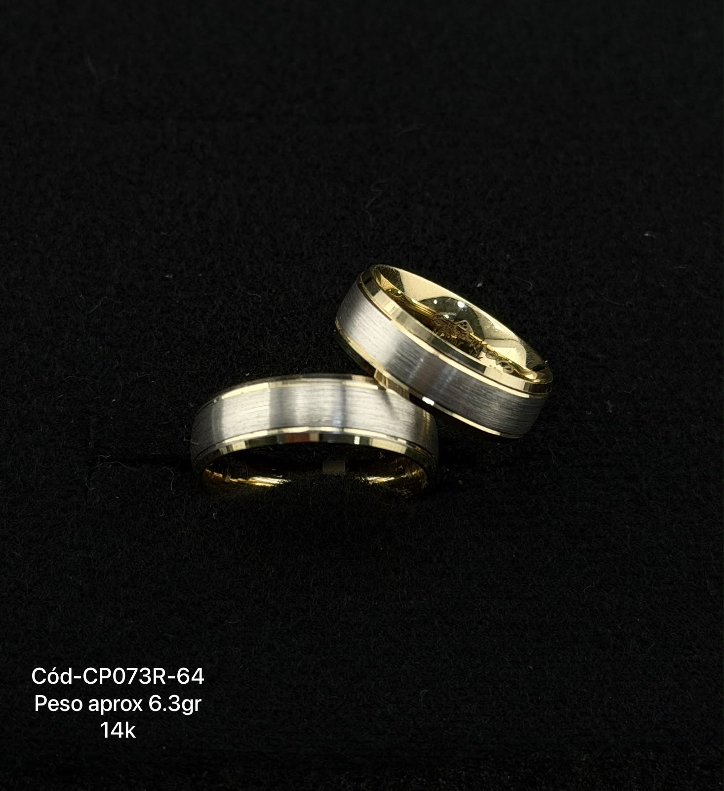 Argollas de matrimonio en oro 10k y 14k