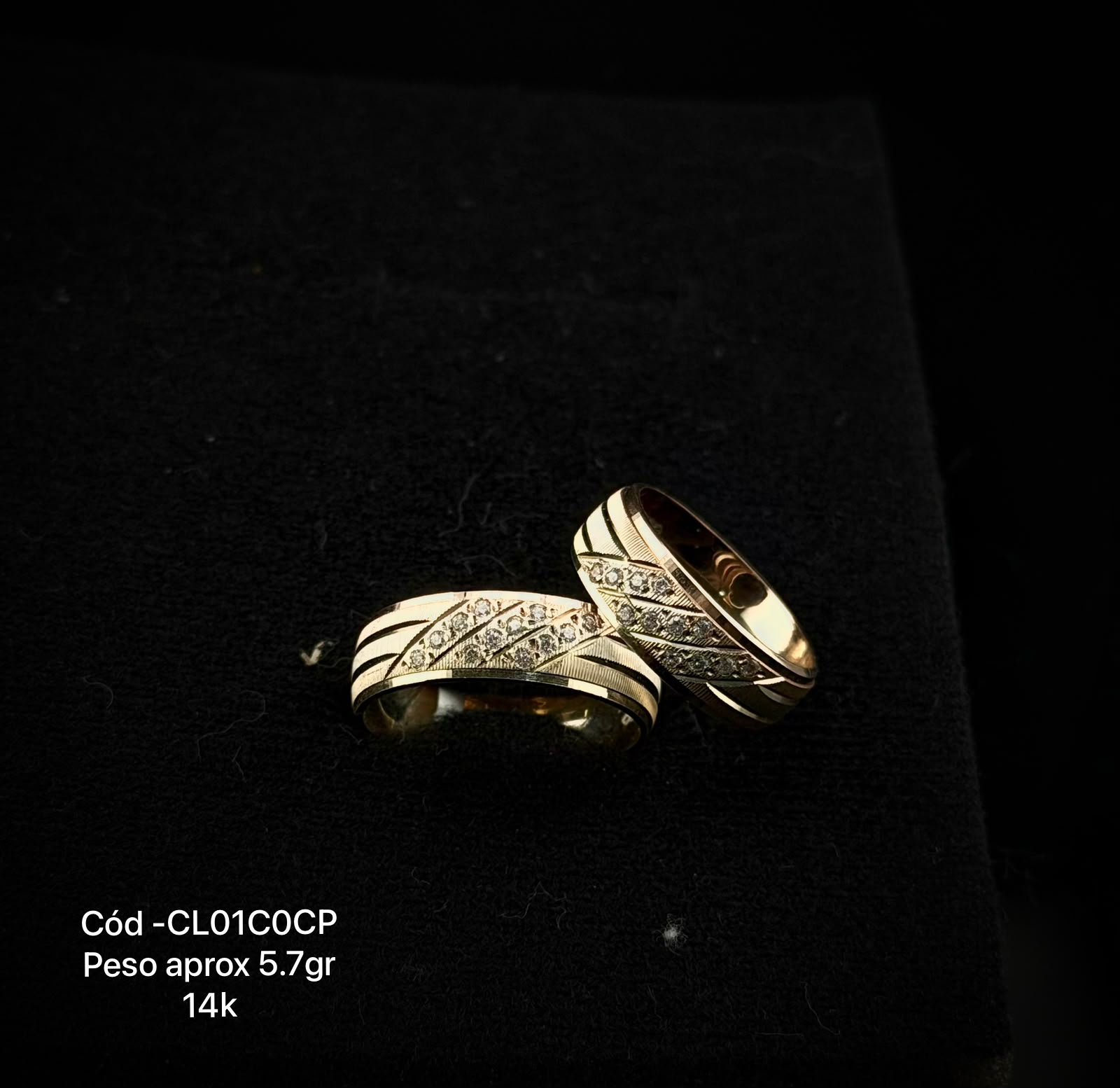 Argollas de matrimonio en oro 10k y 14k