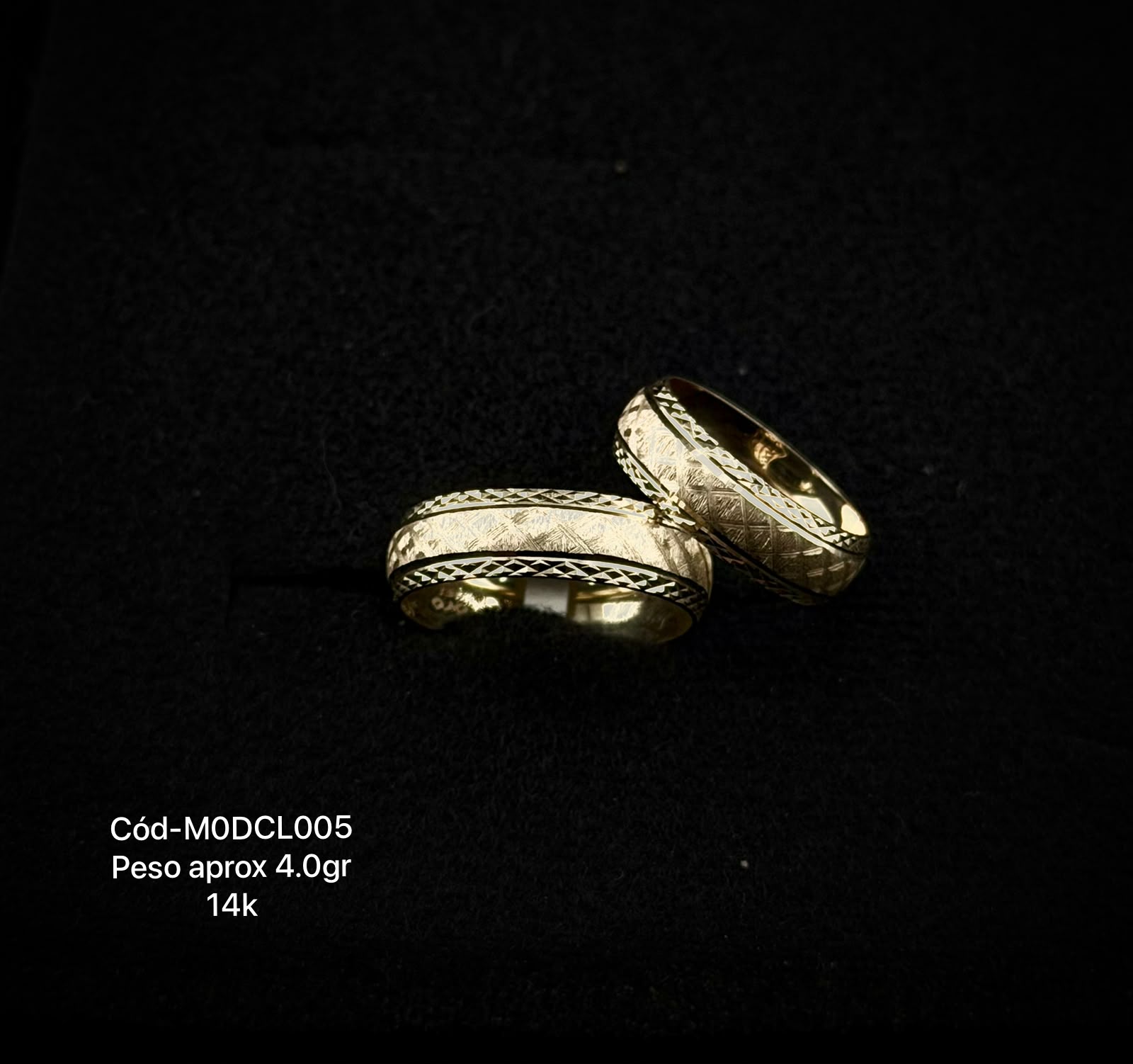 Argollas de matrimonio en oro 10k y 14k