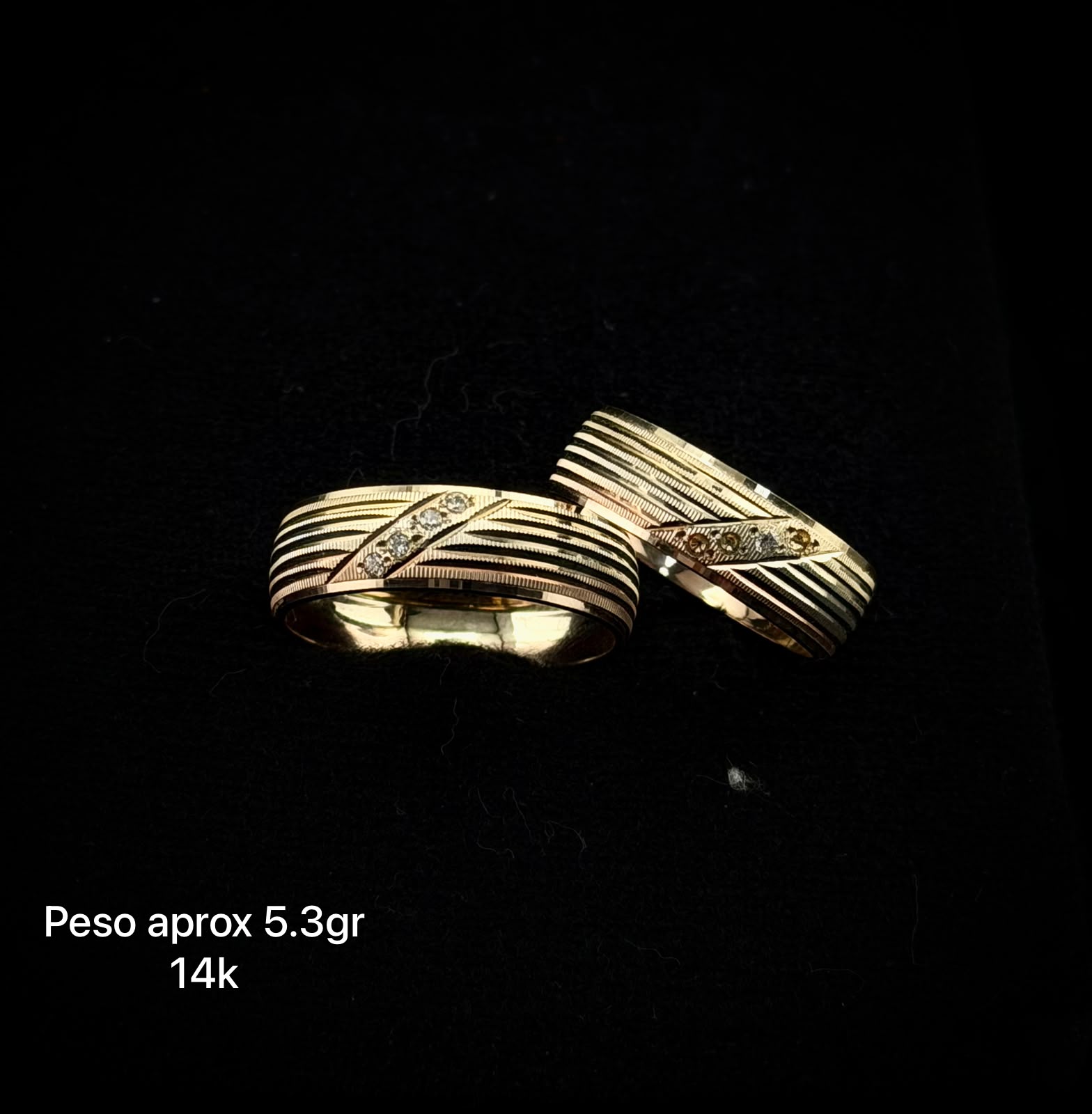 Argollas de matrimonio en oro 10k y 14k
