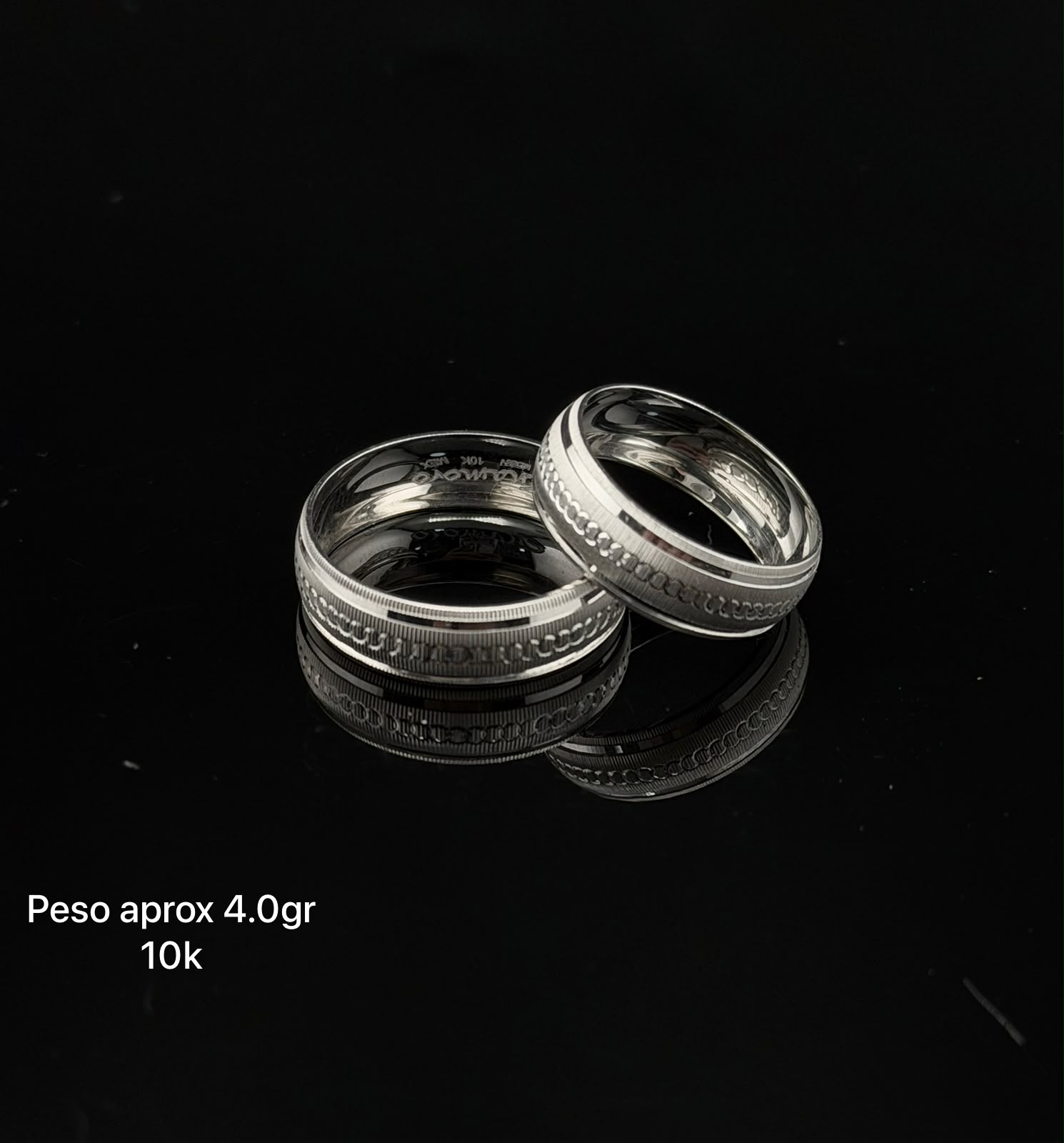 Argollas de matrimonio en oro 10k y 14k