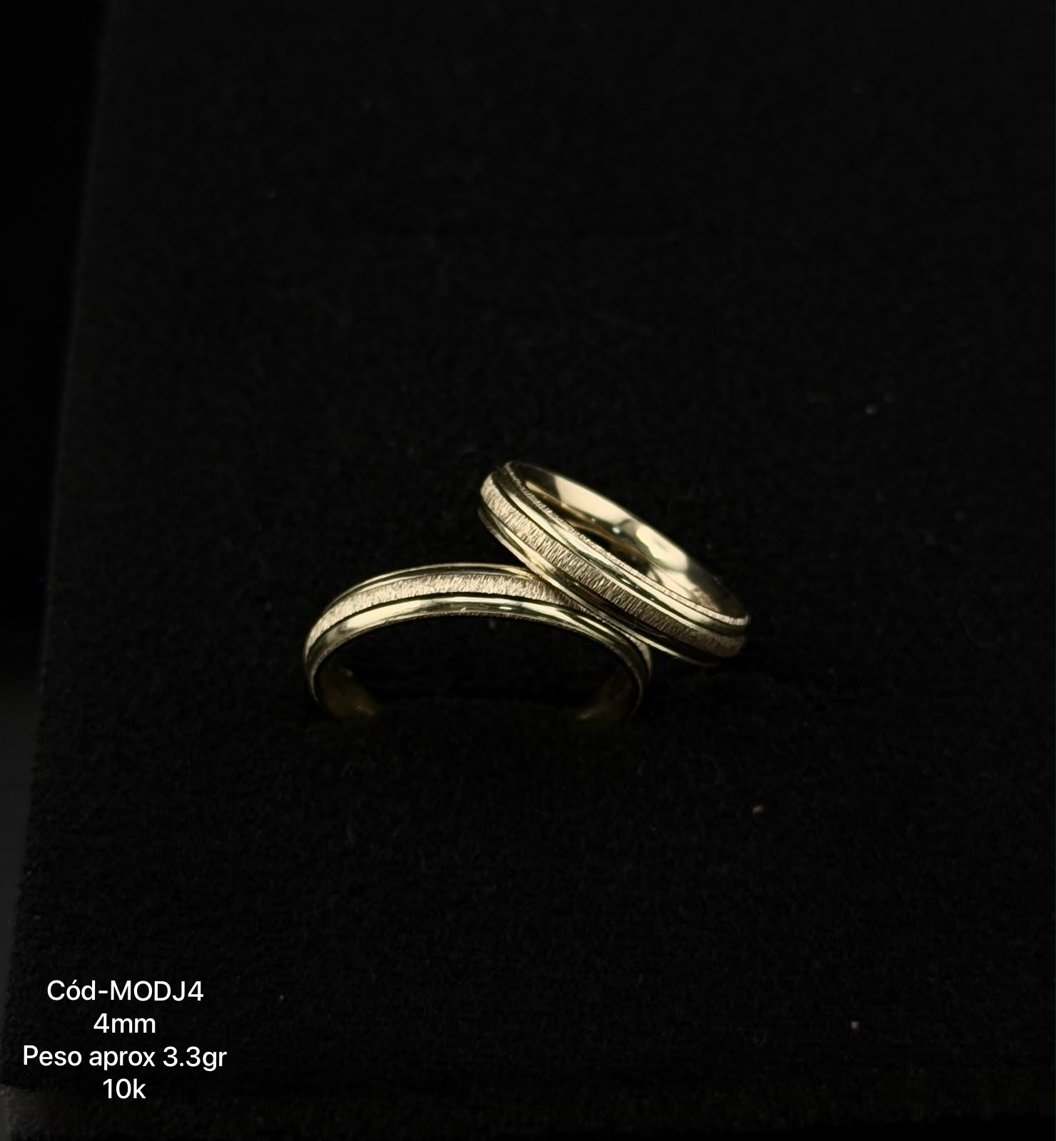 Argollas de matrimonio en oro 10k y 14k