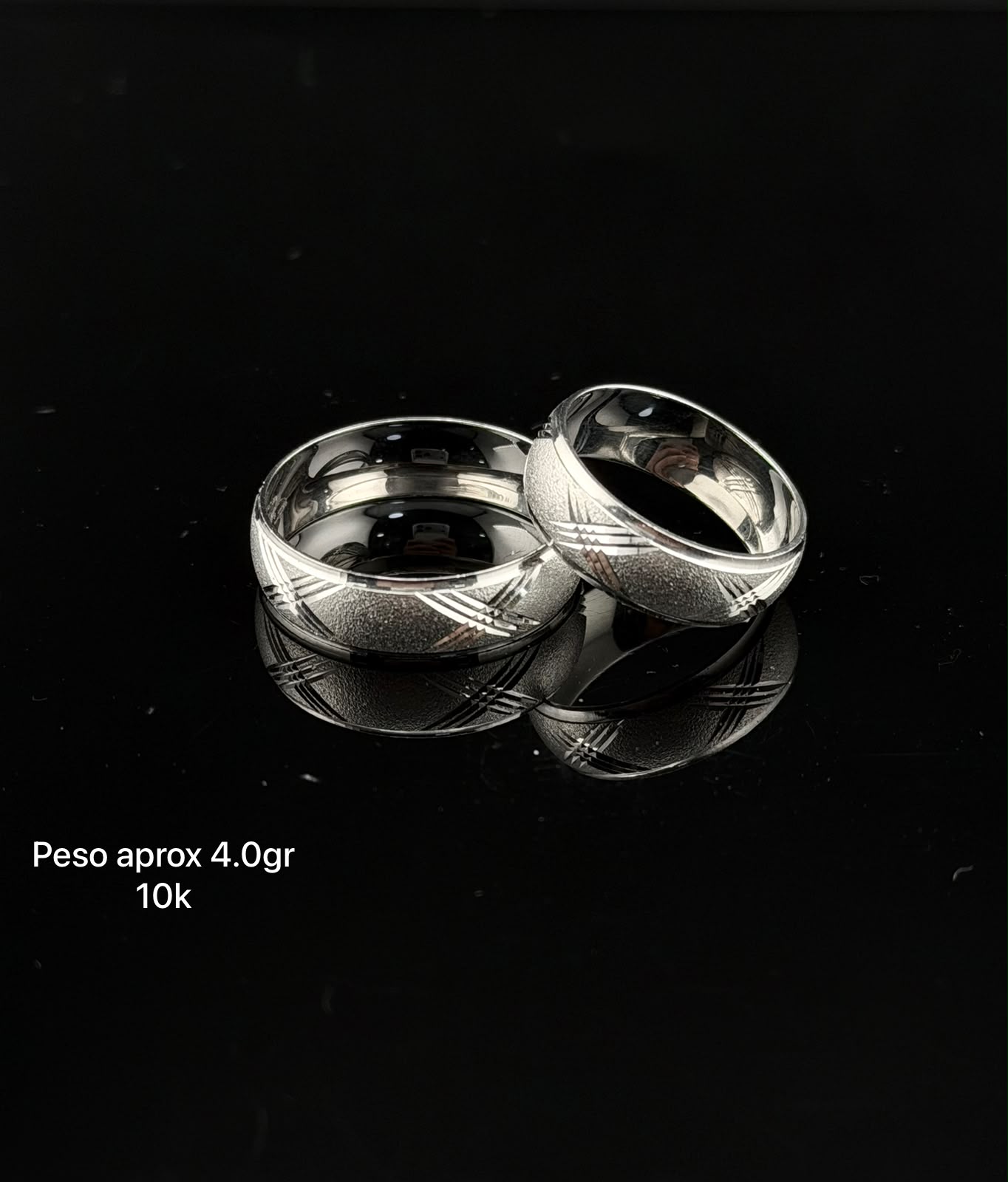 Argollas de matrimonio en oro 10k y 14k