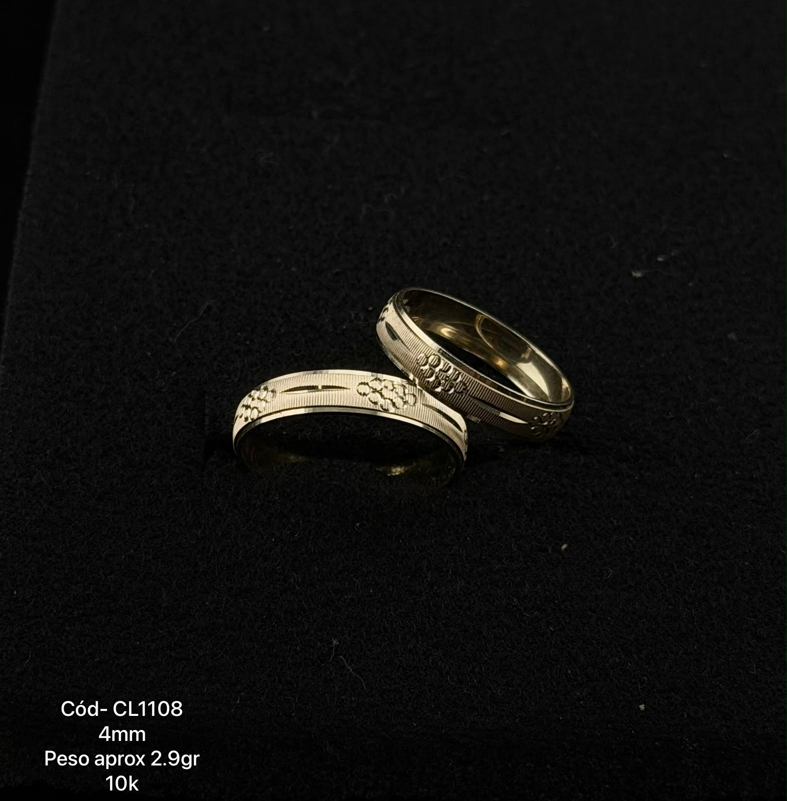 Argollas de matrimonio en oro 10k y 14k