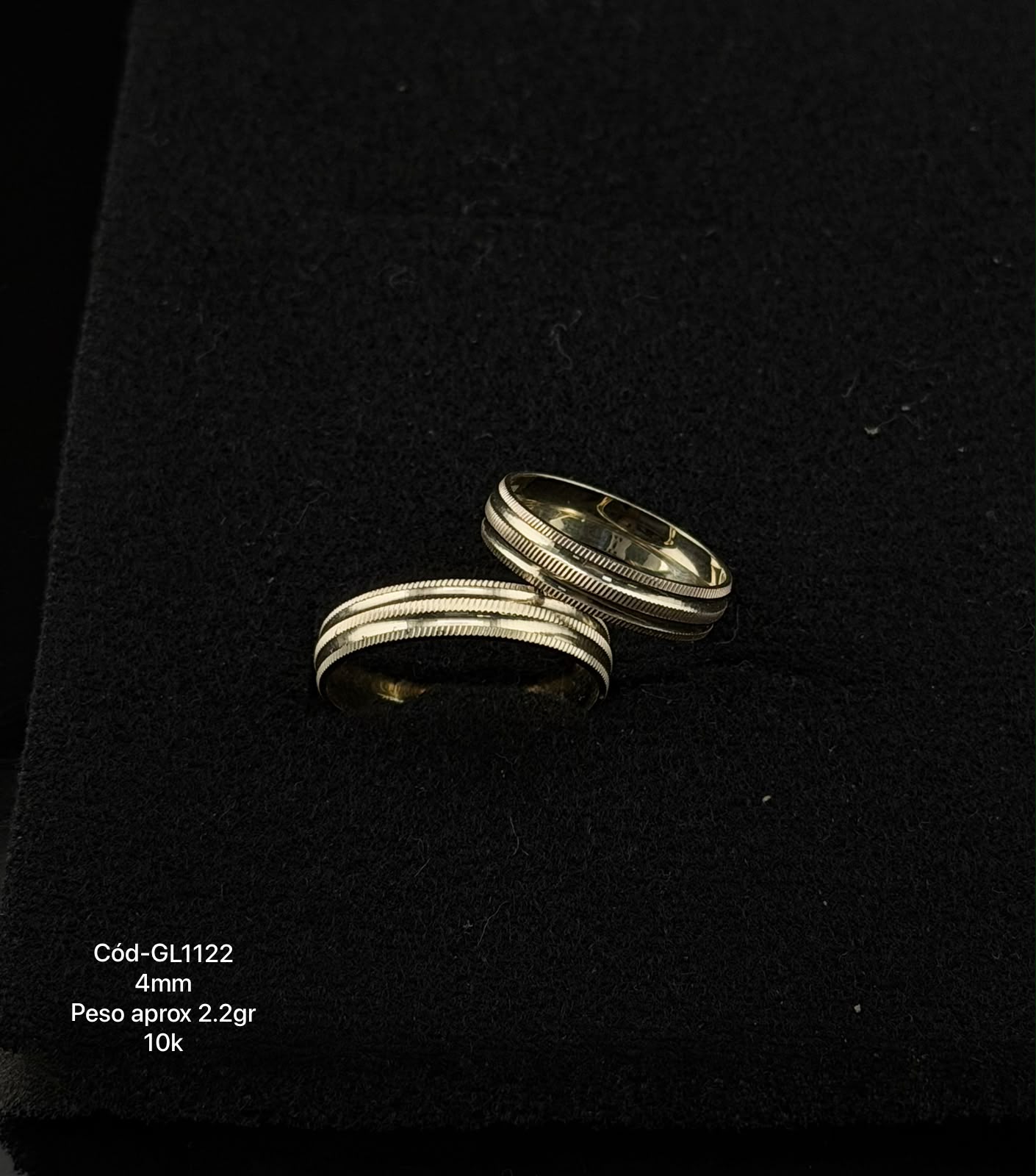 Argollas de matrimonio en oro 10k y 14k