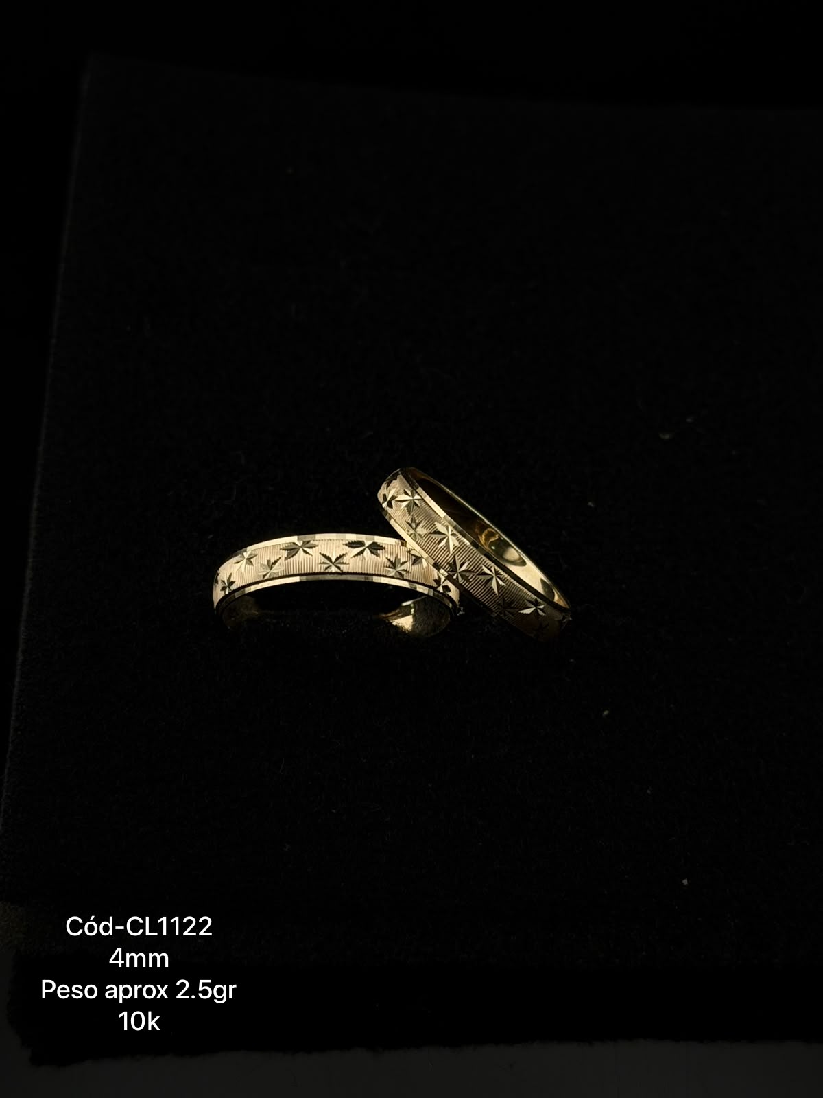 Argollas de matrimonio en oro 10k y 14k