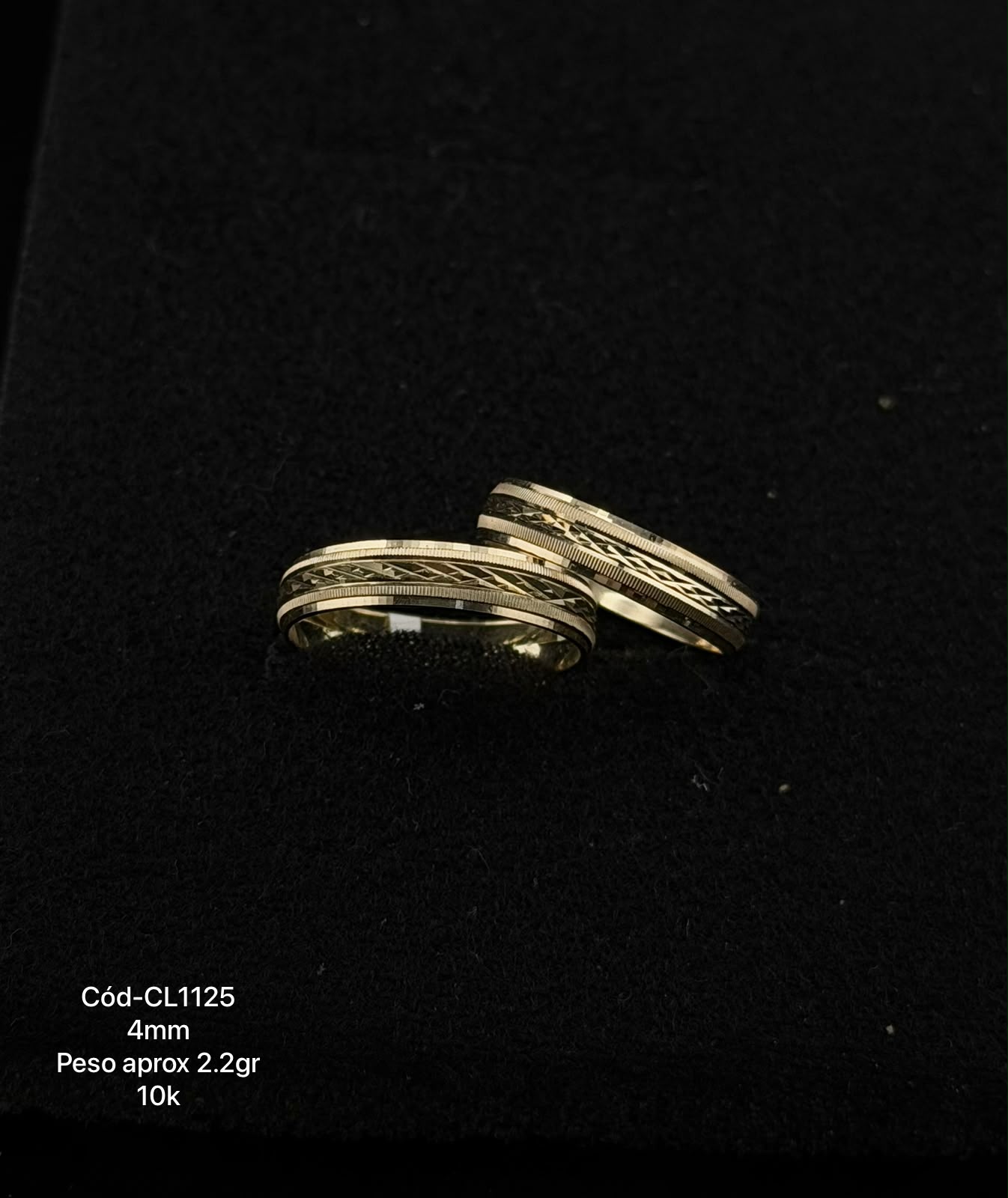 Argollas de matrimonio en oro 10k y 14k